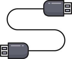 USB cavo vettore illustrazione su un' sfondo.premio qualità simboli.vettore icone per concetto e grafico design.
