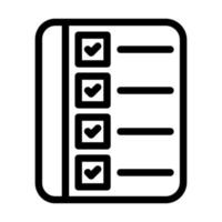 lista di controllo icona design vettore