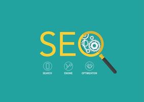 SEO logo digitale marketing vettore