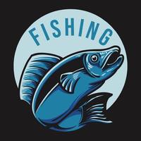 pesca blu pesce Marlin vettore illustrazione