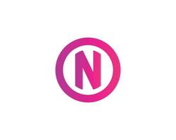 n logo design vettore modello