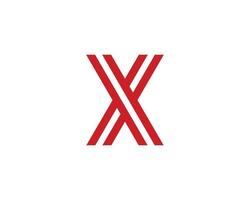 X xx logo design vettore modello