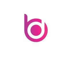 bd db logo design vettore modello