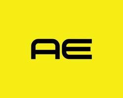 ae logo design vettore modello