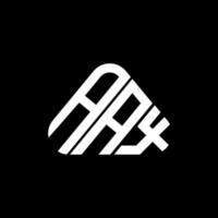 aax lettera logo creativo design con vettore grafico, aax semplice e moderno logo nel triangolo forma.