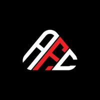 afc lettera logo creativo design con vettore grafico, afc semplice e moderno logo nel triangolo forma.