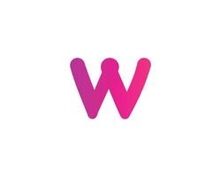 w logo design vettore modello