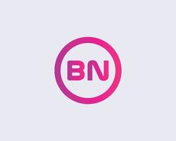 bn nb logo design vettore modello