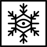 fiocco di neve astratto geometrico poligono occhio clip arte icona vettore