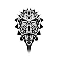 polinesiano tatuaggio styled maschere. vettore illustrazione.