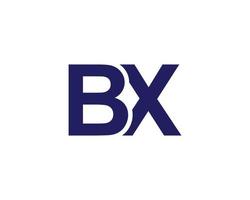 bx xb logo design vettore modello