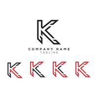 creativo lettera K logo icona design vettore modello elementi