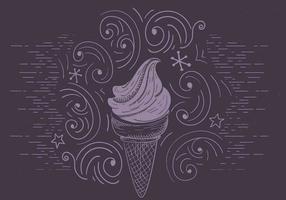 Illustrazione vettoriale di gelato gratis