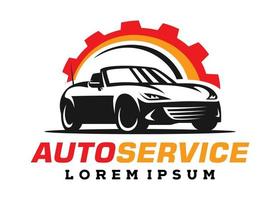 auto auto servizio logo illustrazione vettore