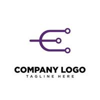 logo design lettera e adatto per azienda, Comunità, personale loghi, marca loghi vettore