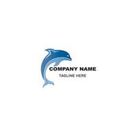 semplice delfino logo vettore icona illustrazione