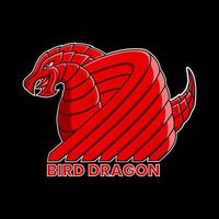 esport logo, portafortuna logo, giocatore, Drago uccello, adatto per squadra gioco necessità, magliette, eccetera... vettore