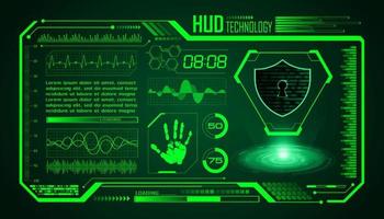 moderno hud tecnologia schermo sfondo vettore