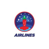 le compagnie aeree logo design modello-viaggio, compagnia aerea, aereo, volo, spazio viaggio logo. vettore