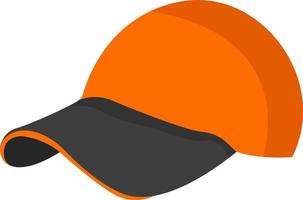 arancia cappello, illustrazione, vettore su bianca sfondo