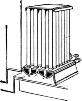 termosifone, Vintage ▾ illustrazione. vettore