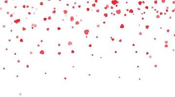 tutti voi bisogno è amore. avvicinamento Visualizza di coriandoli cuori di rosso colore contro rosa sfondo. vettore illustrazione san valentino giorno cuore coriandoli. vettore cuore coriandoli.