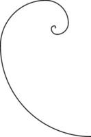 spirale curva, Vintage ▾ illustrazione. vettore