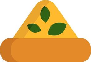 Pizza con formaggio, illustrazione, vettore, su un' bianca sfondo. vettore
