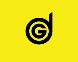 dg gd logo design vettore modello