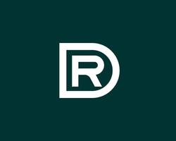 dr rd logo design vettore modello