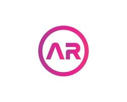 ar RA logo design vettore modello
