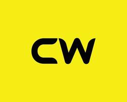 cw bagno logo design vettore modello