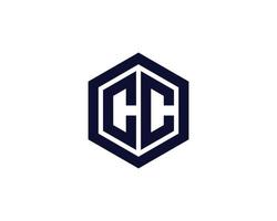 cc logo design vettore modello