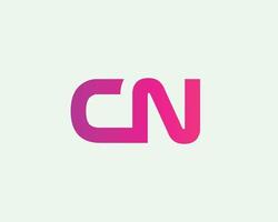 cn nc logo design vettore modello