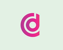 CD dc logo design vettore modello