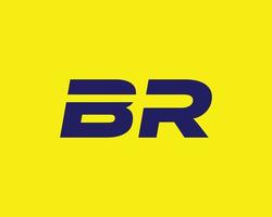 br rb logo design vettore modello