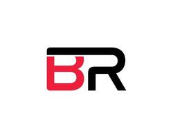 br rb logo design vettore modello