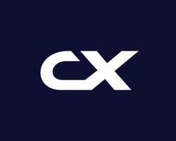 cx xc logo design vettore modello