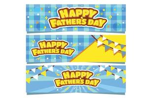 banner divertente per celebrare la festa del papà vettore