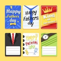 carta colorata creativa per la festa del papà vettore