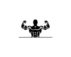 fitness e bodybuilding logo design ispirazione vettore modello.