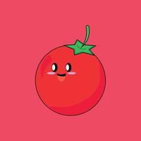 vettore di frutta serie, vettore di carino pomodoro frutta. grande per apprendimento per bambini come bene come come icone.