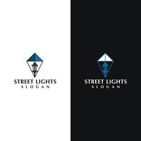 strada luci logo design icona modello vettore