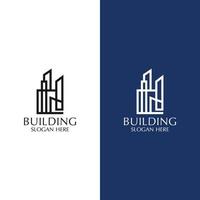 edificio logo design icona modello vettore