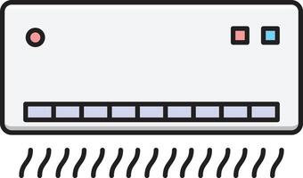 illustrazione vettoriale del condizionatore d'aria su uno sfondo. simboli di qualità premium. icone vettoriali per il concetto e la progettazione grafica.
