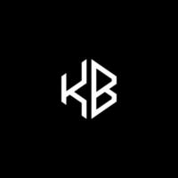 kb iniziale monogramma vettore icona illustrazione