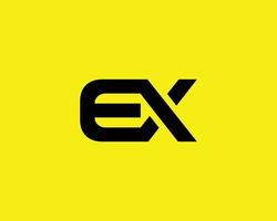 ex xe logo design vettore modello