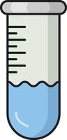 illustrazione vettoriale della provetta su uno sfondo. simboli di qualità premium. icone vettoriali per il concetto e la progettazione grafica.