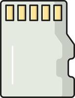 illustrazione vettoriale della scheda SD su uno sfondo. simboli di qualità premium. icone vettoriali per il concetto e la progettazione grafica.