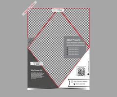 modello di disegno vettoriale per brochure, relazione annuale, rivista, poster, presentazione aziendale, portfolio, flyer, infografica, layout moderno con colore blu formato a4, fronte e retro, facile da usare e modificare.